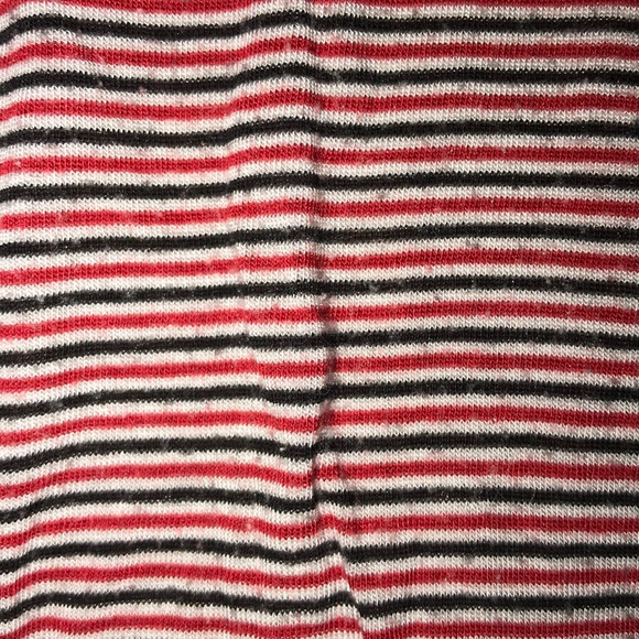 brandy melville red white and blue striped t-shirt - Picture 3 of 3